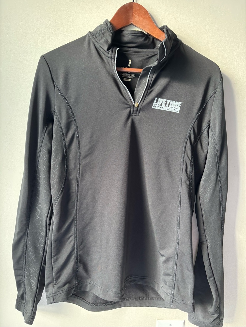 Elevate Athletic Black Quarter-Zip Pullover with Lifetime logo